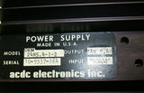ACDC Electronics Power Supply Output- 24V 5.4A Input- 105-125 VAC 24N5.4-1-2 New