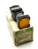 General Electric CR104ME43211 Amber Oil Tight Pushbutton 1 N.C 1 N.O  NIB