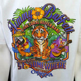 Anvil Men's Jimmy Buffett Coral Reefer Band 2013 Detroit White Shirt Size Large