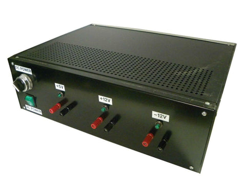 HITEK HF-10-SM-864 TRIPLE DC POWER SUPPLY MOUNTED IN CUSTOM ENCLOSURE (5 AVAIL.)