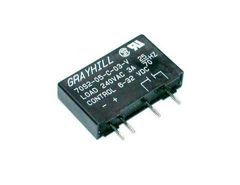 Grayhill  70S2-05-C-03-V  Solid State Relay Logic 6-32- VDC 240 VAC 3.0 Amp