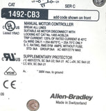 Allen-Bradley 1492-CB3H100 Ser. C Circuit Breaker 3-Pole 10A 480VAC 3PH 5HP DIN
