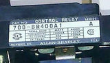 New Allen Bradley  700-BR400A1  AC Control Relay 120 VAC Coil Series A  (NO BOX)