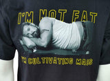 Anvil Men's It's Always Sunny In Philadelphia I'm Not Fat Black Shirt Size M