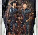 Anvil Men's Montgomery Gentry Live Concert Black Short Sleeve Shirt Size Large