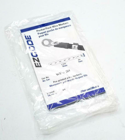 Thomas & Betts WM-0-9M Ezcode Pocket Pack Wire Markers Pre-Printed (8 Available)