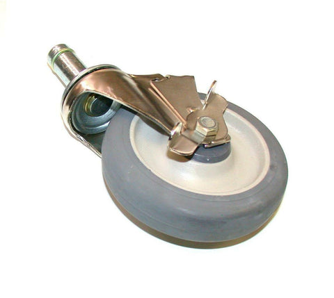 NEW COLSTON 5" GRAY HARD PLASTIC SWIVEL CASTERS/W BRAKES MODEL 5MPB (8 AVAILABLE