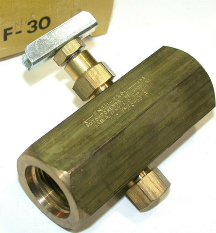 Deltrol Pneu-trol 1/2" Brass Flow Control Valves FM1030B New