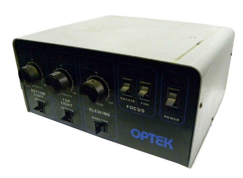 OPTEK SUPPLY FOR TOP/BOTTOM LIGHT POSITION & INTENSITY, SLEWING SPAN, & FOCUS