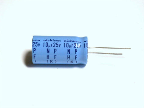 BRAND NEW NICHICON CAPACITOR 10UF 25V (5 AVAILABLE)