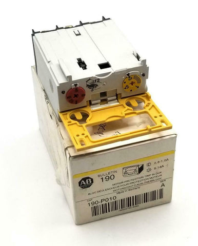 Allen Bradley 190-P010 Motor Protection Trip Block Ser. A