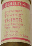 GOULD SHAWMUT  TR150R  TRI-ONIC TIME DELAY FUSE 250 VAC 150 AMP