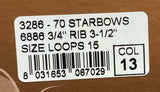 Brizzolari Premium 3-1/2" Purple Star Gift Bow 3/4" Ribbon 15 Loop 70 Count