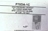 Johnson Controls P70DA-1C High Pressure Lockout 50/500 PSIG 36" Cap 1/4" Nut