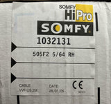 Somfy LT50 505F2 RH Tubular Motor 64 RPM 120V