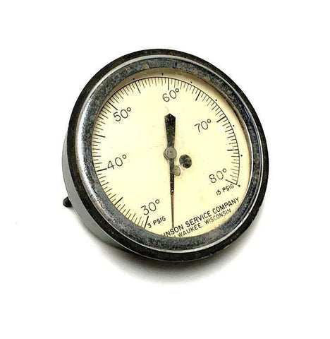 Johnson Service Company Pneumatic Thermometer 30°-80° F