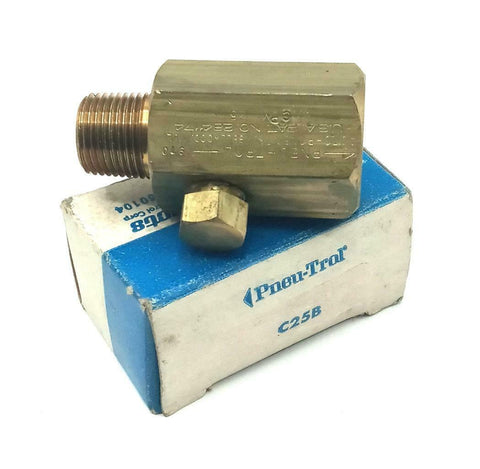 Deltrol Fluid Products C25B Hydraulic Check Valve 3/8" FPT To FPT 2000PSI