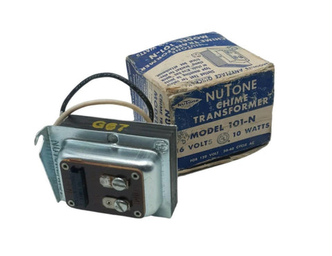 Nutone 101-N Chime Transformer 16V 10W Single Screw Bracket Mount