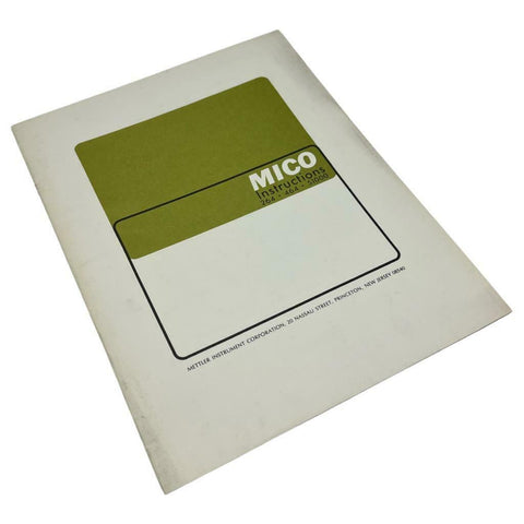 Mettler Mico 51000, 264, 464 Instruction Manual