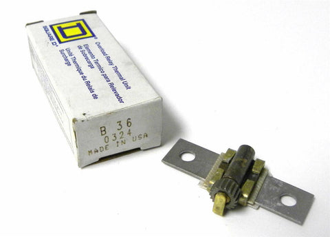 BRAND NEW SQUARE D OVERLOAD THERMAL UNIT HEATING ELEMENT MODEL B36 (2 AVAILABLE)