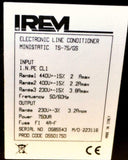 IREM TS-75/GS Electronic Line Conditioner MiniStatic 750 VA 230 VAC @ 3.2 Amps