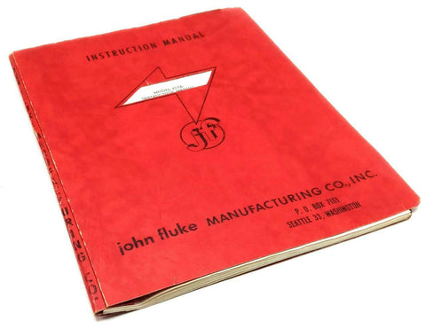 Fluke Model 410A DC Power Supply Instruction Manual