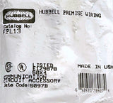 Hubbell FPL13 3-Port Off White Premise Wiring Plate