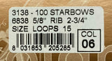 Brizzolari 2-3/4" Blue Asian Flower Star Gift Bow 5/8" Ribbon 15 Loop 100 Count