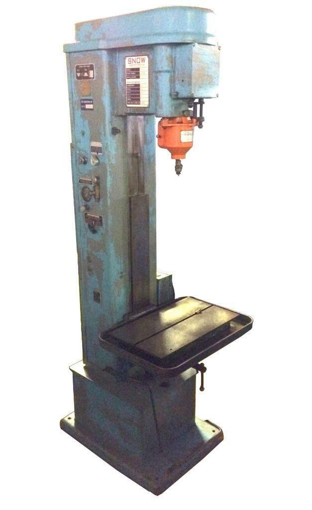SNOW TA-0 TAPPING MACHINE W/ SNOW SIZE-1 TAPPING HEAD 1/2 HP 440 VOLT