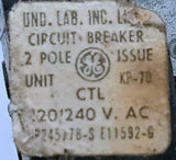 General Electric TQL2120 2 Pole Circuit Breaker 20A 120/240VAC