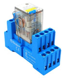 Finder 55.32.9.024.0040 Relay 10A -250V 24VDC W/ 94.84.1 Socket 12A 300VAC