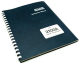 Fluke Model 2100A Digital Thermometer Instruction Manual