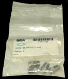 Pack of 4 New Bex  1/4CC4.7  316SS  Stainless Steel Nozzles