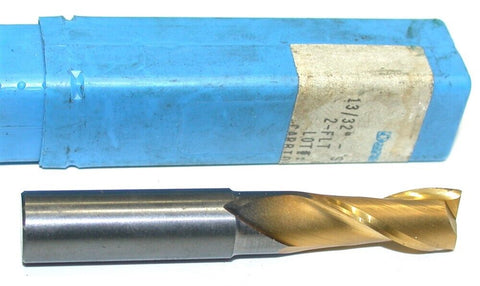 Dura-Mill EDP 90022 2-Flute Carbide 13/32" diameter Tin Coated End Mill REM-2-TN