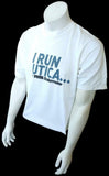 Puma Men's I Run Utica Boilermaker White Short Sleeve Shirt Size Large