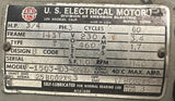 U.S. Electrical Motors F-1503-03-270 Motor 3/4 HP 1140 RPM 230/460V 3 Phase