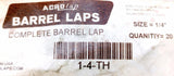 Acrolap 1-4-TH  1/4"  Brass Barrel Blind Hole Complete Barrel Lap