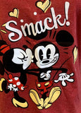 Disney Women's Mickey Mouse & Minnie Mouse Red Short Sleeve Shirt Medium