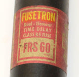 BUSSMAN FUSETRON  FRS 60  DUAL ELEMENT  TIME DELAY 60 AMP 600 VAC