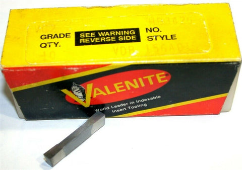 Lot of 8 New Valenite Econ-O-Groove VDB Grooving and Parting Insert VDB 156A 015