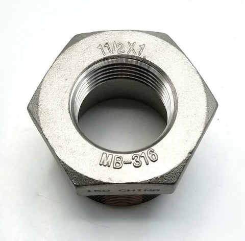 MB-316 150-1-1/2X1 Stainless Steel Bushing 1-1/2" X 1" (5 Available)