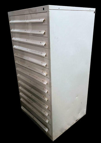 Vidmar Style 13 Drawer Industrial Tool Cabinet 30" X 27.5" X 57.5"