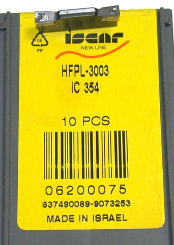 9 New Iscar HFPL-3003 IC354 Carbide double-ended face machining Inserts 6200075