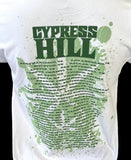 Tultex Men's Cypress Hill Marijuana Leaf Weed Graphic White Shirt Size Large