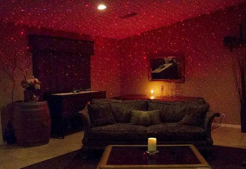 BlissLights 02-FWDEF-RED Spright Motion Indoor/Outdoor Firefly Laser Projector
