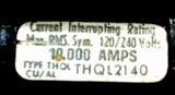 General Electric THQL2140 2 Pole Circuit Breaker 40A 240VAC 1 PH Plug In