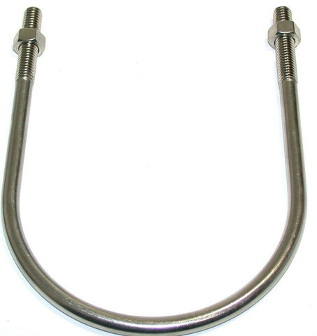 Up to 11 New McMaster-Carr 316SS Stainless 4" Pipe U-Bolt 3/8"-16NC 29605T11