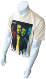 American Apparel Men's Maroon 5 2011 Graphic Tan Short Sleeve Shirt Size Large