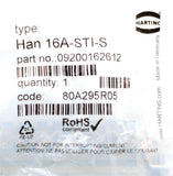 Harting 09200162612 Male Connector Screw Insert Han 16A-STI-S