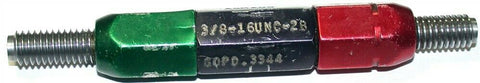 AGMACO 3/8"-16 UNC-2B thread gage Go/No Go Plug Gage